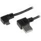 StarTech.com Cable de 1m Micro USB con conector acodado a la derecha USB2AUB2RA1M